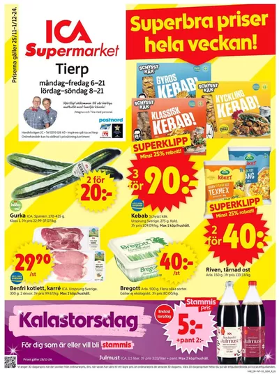 ICA Supermarket-katalog i Månkarbo | Specialerbjudanden för dig | 2024-11-25 - 2024-12-01