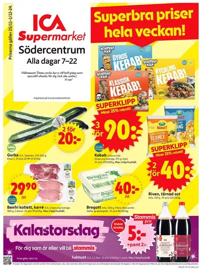 ICA Supermarket-katalog i Stora Frö | Fantastiskt erbjudande för alla kunder | 2024-11-25 - 2024-12-01