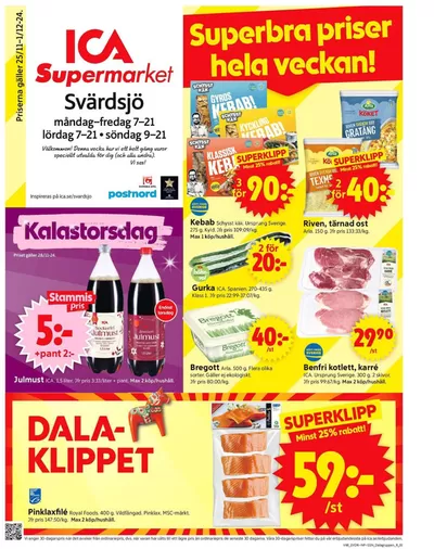 ICA Supermarket-katalog i Yttertänger | Top-deals för alla kunder | 2024-11-25 - 2024-12-01