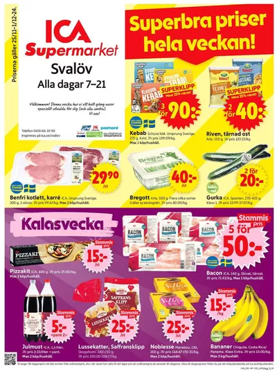 ICA Supermarket-katalog i Allarp (Skåne) | Top-erbjudanden för alla fyndjägare | 2024-11-25 - 2024-12-01