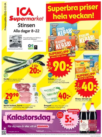 ICA Supermarket-katalog i Rinkaby (Kalmar) | Spara nu med våra deals | 2024-11-25 - 2024-12-01