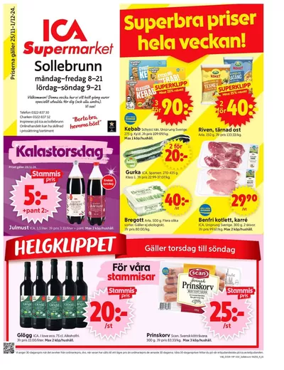 ICA Supermarket-katalog i Essunga | Exklusiva deals och fynd | 2024-11-25 - 2024-12-01