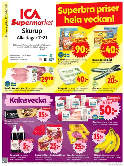 ICA Supermarket-katalog i Slimminge | Specialerbjudanden för dig | 2024-11-25 - 2024-12-01