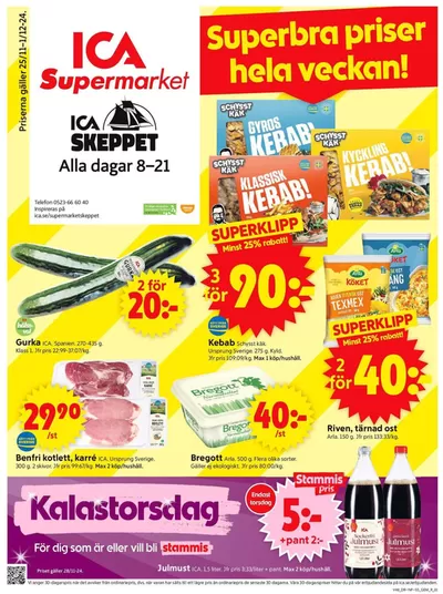 ICA Supermarket-katalog i Skalhamn | Top-deals för alla kunder | 2024-11-25 - 2024-12-01