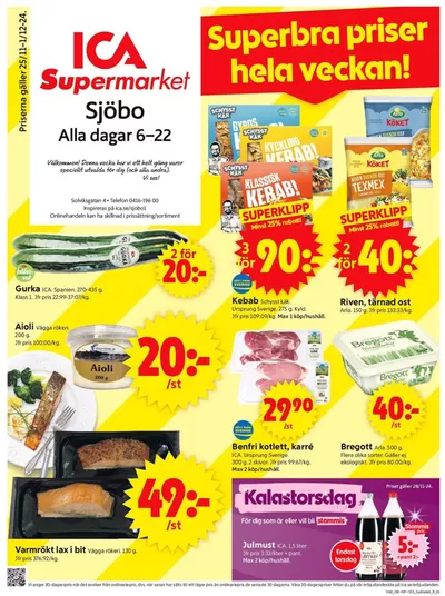 ICA Supermarket-katalog i Slimminge | Fantastiskt erbjudande för fyndjägare | 2024-11-25 - 2024-12-01