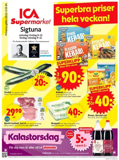 ICA Supermarket-katalog i Lugnet (Håbo) | Attraktiva specialerbjudanden för alla | 2024-11-25 - 2024-12-01