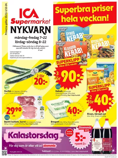 ICA Supermarket-katalog i Norrvrå | Fantastiskt erbjudande för alla kunder | 2024-11-25 - 2024-12-01