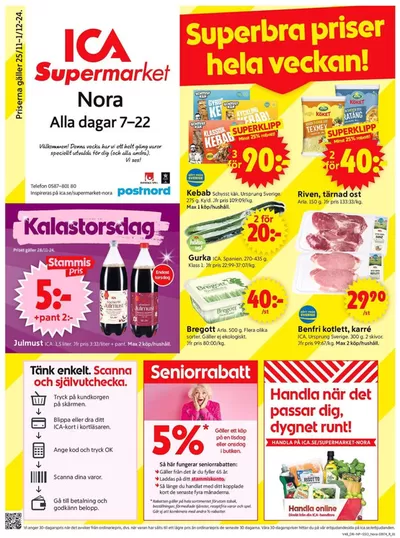 ICA Supermarket-katalog i Knutsberg | Rabatter och kampanjer | 2024-11-25 - 2024-12-01