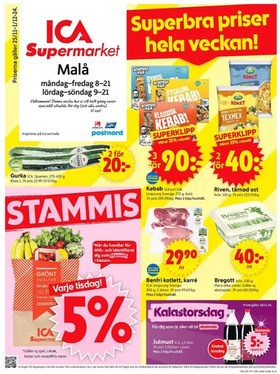 ICA Supermarket-katalog i Björksele | Specialerbjudanden för dig | 2024-11-25 - 2024-12-01