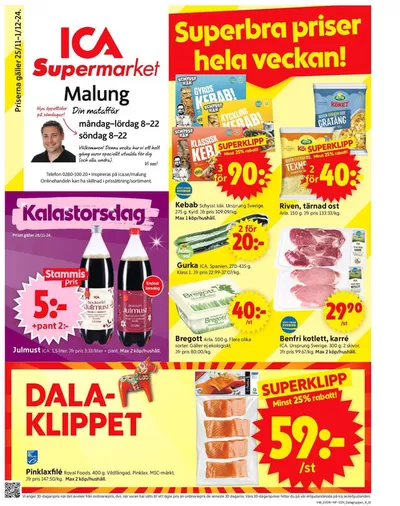 ICA Supermarket-katalog i Malung | Upptäck attraktiva erbjudanden | 2024-11-25 - 2024-12-01