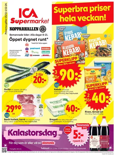 ICA Supermarket-katalog i Hörken | Rabatter och kampanjer | 2024-11-25 - 2024-12-01