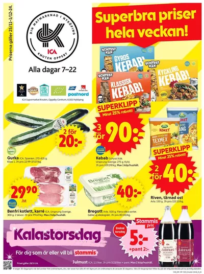 ICA Supermarket-katalog i Nysätter | Spara nu med våra deals | 2024-11-25 - 2024-12-01