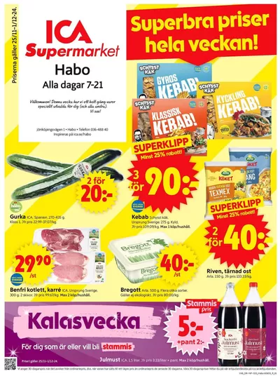 ICA Supermarket-katalog i Västergården | Aktuella deals och erbjudanden | 2024-11-25 - 2024-12-01