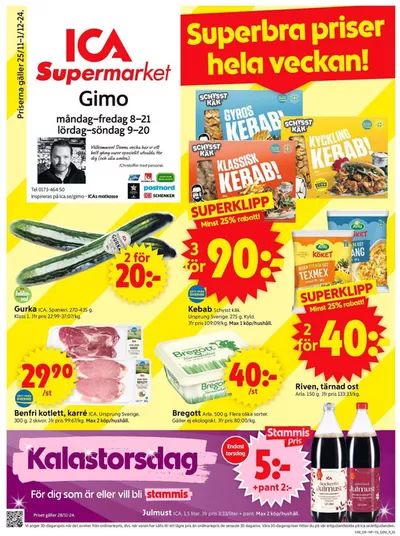 ICA Supermarket-katalog i Häcklinge | Top-erbjudanden för alla fyndjägare | 2024-11-25 - 2024-12-01