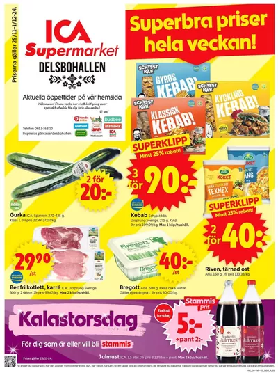 ICA Supermarket-katalog i Skästra | Top-erbjudanden för sparrävar | 2024-11-25 - 2024-12-01