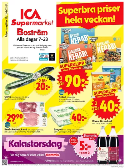 ICA Supermarket-katalog i Berg (Västra Götaland) | Specialerbjudanden för dig | 2024-11-25 - 2024-12-01