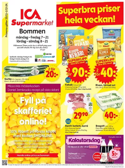 ICA Supermarket-katalog i Sörfors (Västernorrland) | Top-erbjudanden för alla fyndjägare | 2024-11-25 - 2024-12-01