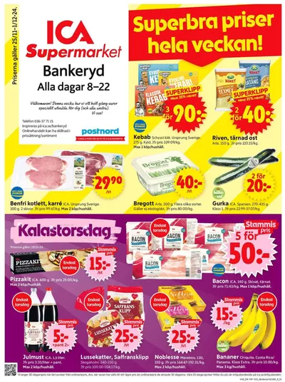 ICA Supermarket-katalog i Västergården | Attraktiva specialerbjudanden för alla | 2024-11-25 - 2024-12-01