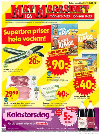 ICA Supermarket-katalog i Fåglavik | Spara nu med våra deals | 2024-11-25 - 2024-12-01