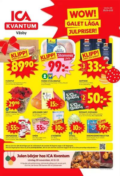 ICA Kvantum-katalog i Skeppartorp | Aktuella deals och erbjudanden | 2024-11-25 - 2024-12-01