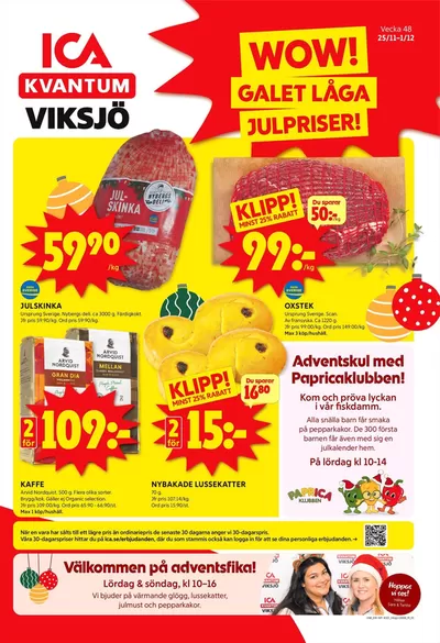 ICA Kvantum-katalog i Ricksättra | Exklusiva deals och fynd | 2024-11-25 - 2024-12-01