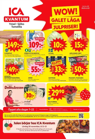 ICA Kvantum-katalog i Stora Köpinge | Top-erbjudanden för sparrävar | 2024-11-25 - 2024-12-01