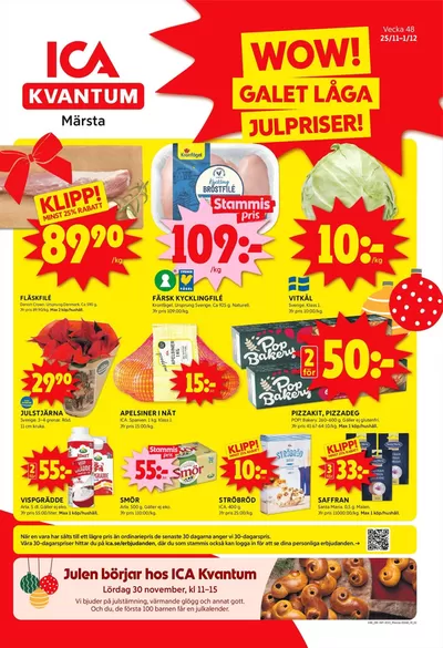 ICA Kvantum-katalog i Spakbacken | Top-deals och rabatter | 2024-11-25 - 2024-12-01