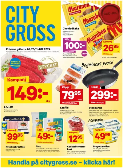 City Gross-katalog i Bispberg | City Gross Erbjudanden | 2024-11-25 - 2024-12-01