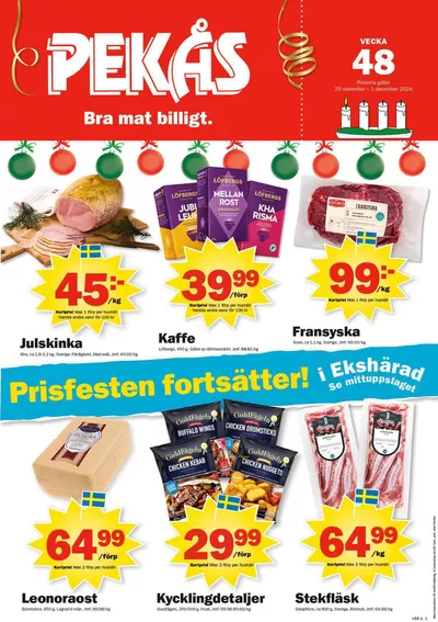 Pekås-katalog i Hynboholm och Grönäs | Pekås Veckans kampanjblad | 2024-11-25 - 2024-12-09