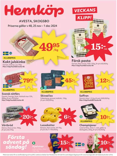 Hemköp-katalog i Jularbo | Våra bästa fynd | 2024-11-25 - 2024-12-01