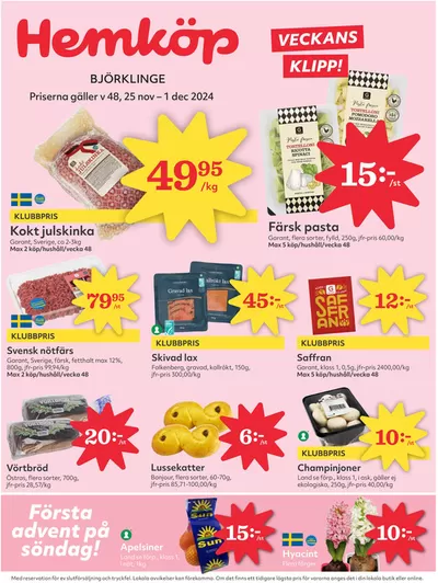 Hemköp-katalog i Karby (Uppsala) | Top-deals för alla kunder | 2024-11-25 - 2024-12-01