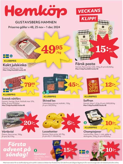 Hemköp-katalog i Lillängsdal | Fantastiskt erbjudande för alla kunder | 2024-11-25 - 2024-12-01