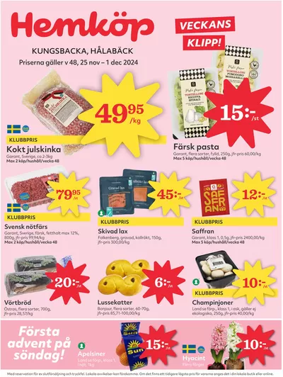 Hemköp-katalog i Håkulla | Upptäck attraktiva erbjudanden | 2024-11-25 - 2024-12-01