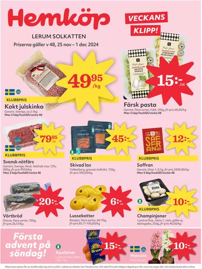 Hemköp-katalog i Tolsjöhult | Nya erbjudanden att upptäcka | 2024-11-25 - 2024-12-01