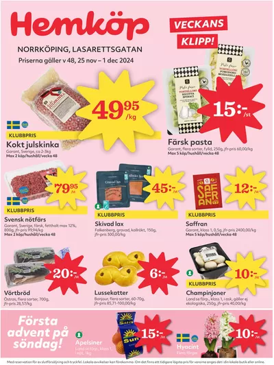 Hemköp-katalog i Skärkind | Top-deals för alla kunder | 2024-11-25 - 2024-12-01