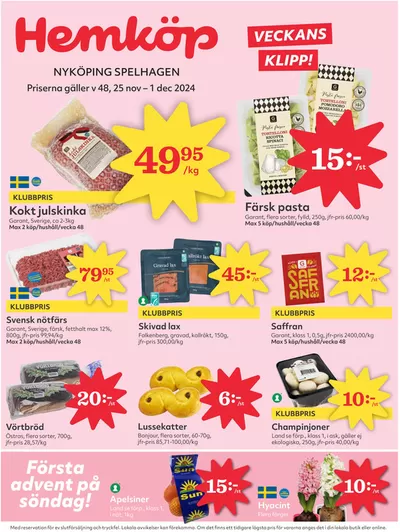 Hemköp-katalog i Furuborg | Specialerbjudanden för dig | 2024-11-25 - 2024-12-01