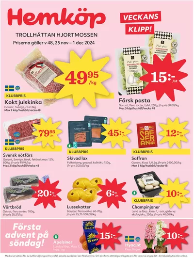 Hemköp-katalog i Garnviken | Specialerbjudanden för dig | 2024-11-25 - 2024-12-01