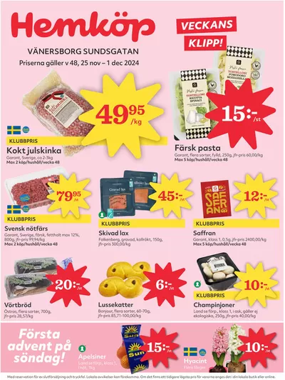 Hemköp-katalog i Salstad | Spara nu med våra deals | 2024-11-25 - 2024-12-01