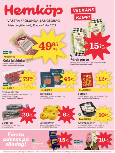 Hemköp-katalog i Grötö | Top-deals för alla kunder | 2024-11-25 - 2024-12-01