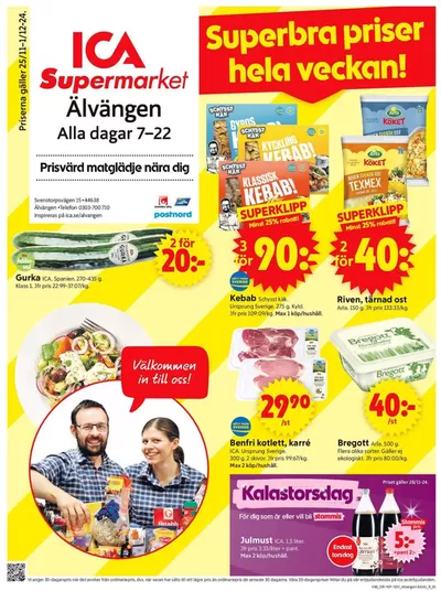 ICA Supermarket-katalog i Ryksdamm | Top-erbjudanden för alla fyndjägare | 2024-11-25 - 2024-12-01