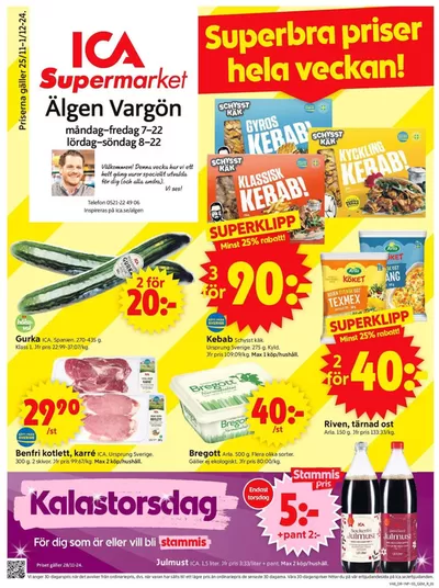 ICA Supermarket-katalog i Floget | Exklusiva deals och fynd | 2024-11-25 - 2024-12-01