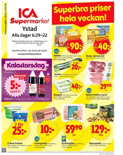 ICA Supermarket-katalog i Benestad (Kronoberg) | Fantastiska rabatter på utvalda produkter | 2024-11-25 - 2024-12-01