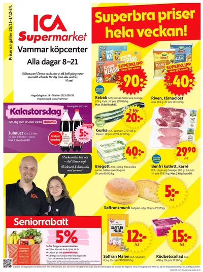 ICA Supermarket-katalog i Råstock | Stort urval av erbjudanden | 2024-11-25 - 2024-12-01