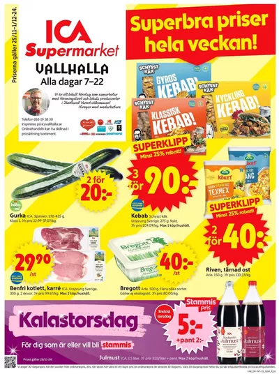 ICA Supermarket-katalog i Äs | Top-deals och rabatter | 2024-11-25 - 2024-12-01