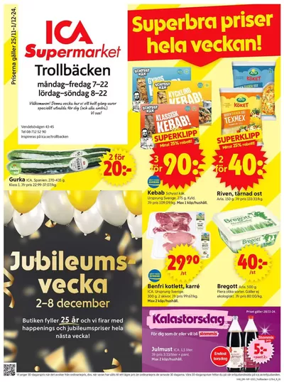 ICA Supermarket-katalog i Dyviksudd | Rabatter och kampanjer | 2024-11-25 - 2024-12-01