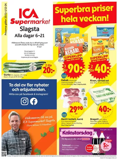 ICA Supermarket-katalog i Hammarby (Södermanland) | Exklusiva deals och fynd | 2024-11-25 - 2024-12-01