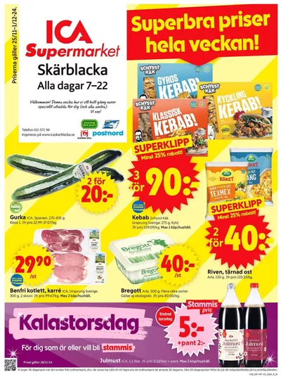 ICA Supermarket-katalog i Skärkind | Upptäck attraktiva erbjudanden | 2024-11-25 - 2024-12-01