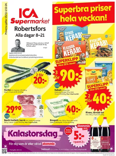 ICA Supermarket-katalog i Vebomark | Nya erbjudanden att upptäcka | 2024-11-25 - 2024-12-01