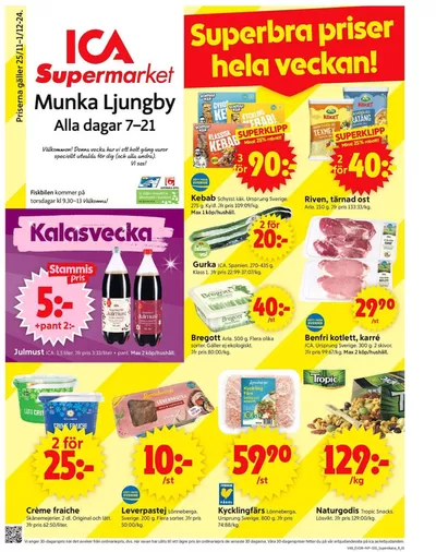 ICA Supermarket-katalog i Gråmanstorp | Erbjudanden för fyndjägare | 2024-11-25 - 2024-12-01