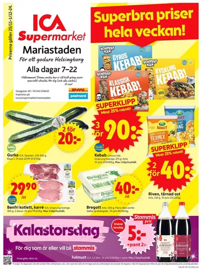 ICA Supermarket-katalog i Domsten | Aktuella fynd och erbjudanden | 2024-11-25 - 2024-12-01